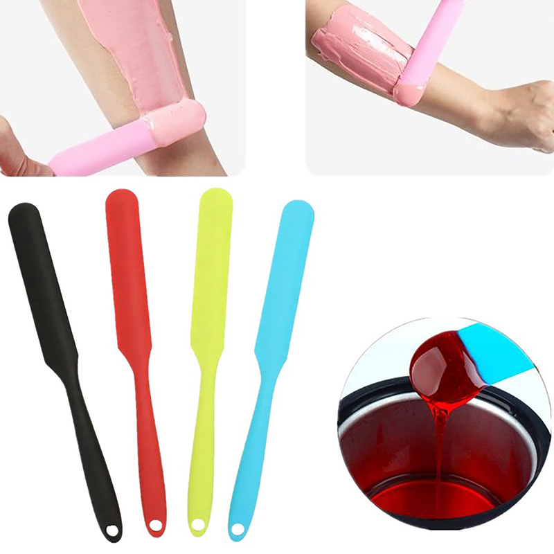 Wax Applicator Pad - 新シリコン製コスメティックワックススパチュラ、ノンスティック脱毛スティック、ボディワックスアプリケーター、スクレーパー、ワックスアプリケータースティック
